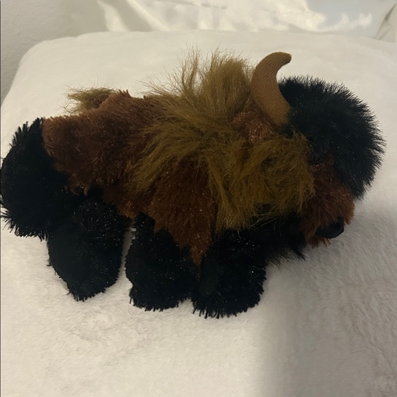 Vintage 1988 Plush Buffalo Brown Bison Stuffed Animal collectibleToy EUC - Picture 7 of 11